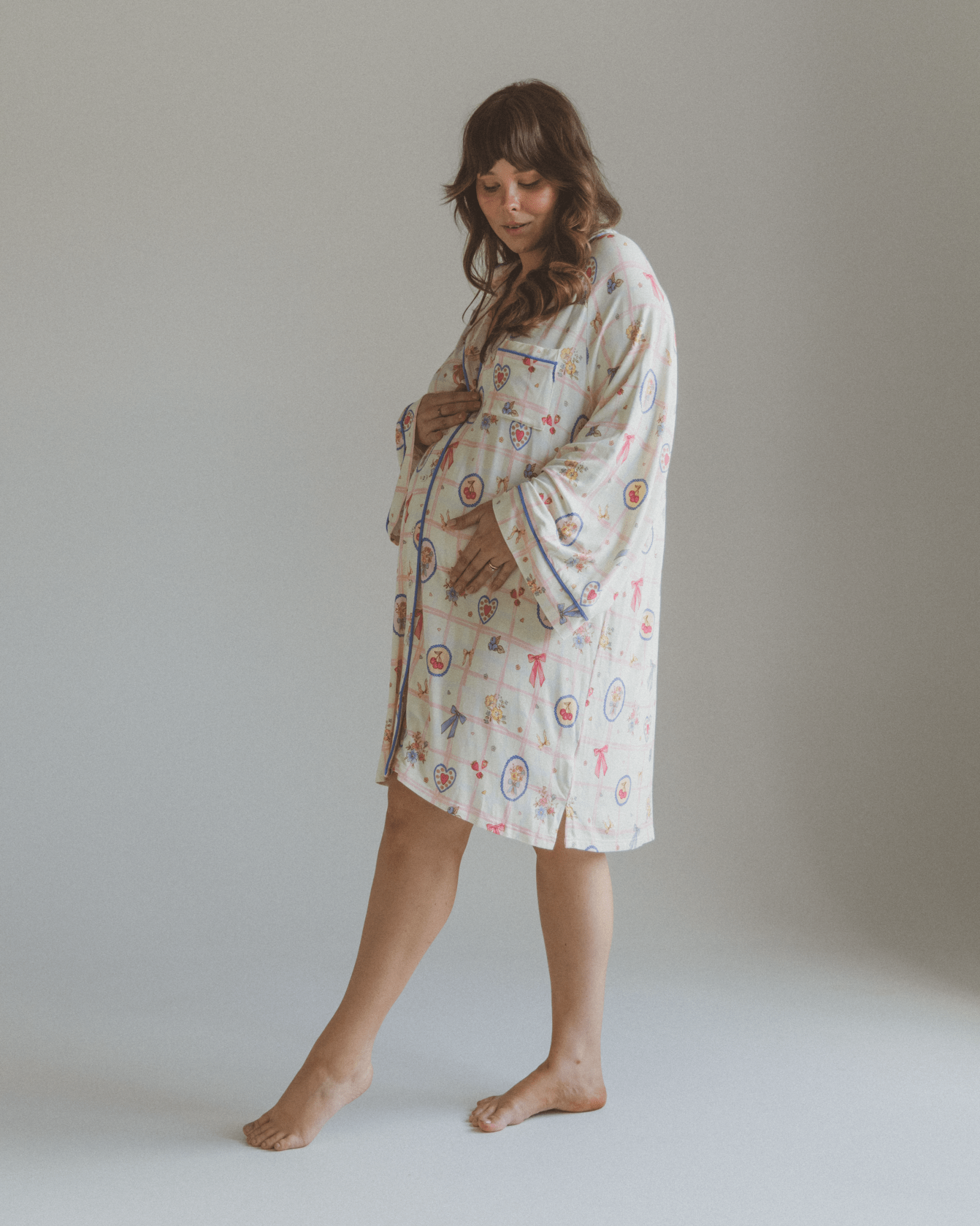 Coquette-inspired cotton nightie – soft and romantic sleepwear for women