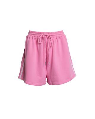 Essentials Track Shorts | Pink & White