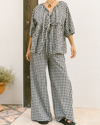 Posey Pants | Black Gingham