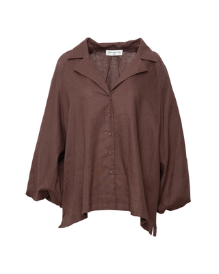 Long Sleeve Matilda Shirt | Chocolate