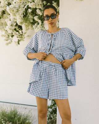 Matilda Shorts | Blue Gingham