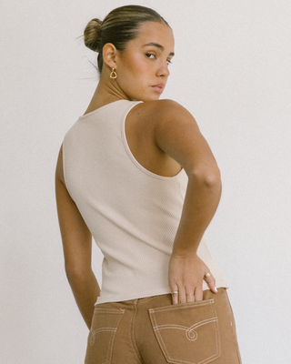 Essentials Tank | Beige