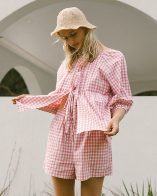 Florence Top | Pink Gingham (PRE-ORDER)