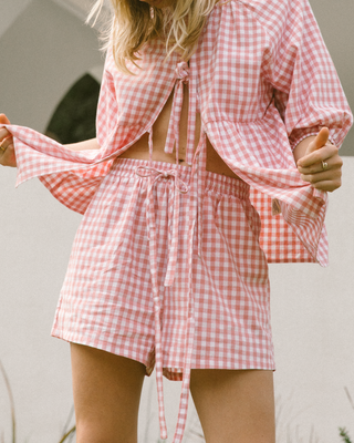 Matilda Shorts | Pink Gingham (PREORDER)