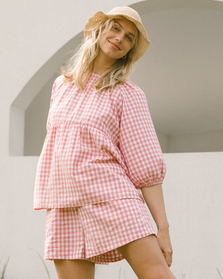 Matilda Shorts | Pink Gingham (PREORDER)