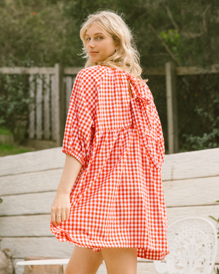 Florence Mini Dress | Red Gingham | PRE ORDER