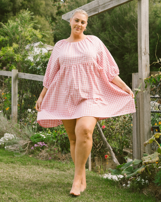 Florence Mini Dress | Pink Gingham