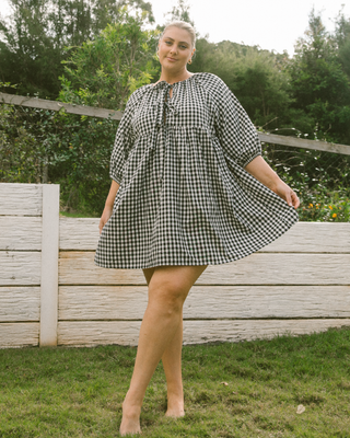 Florence Mini Dress | Black Gingham