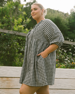 Florence Mini Dress | Black Gingham