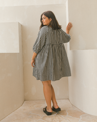 Florence Mini Dress | Black Gingham