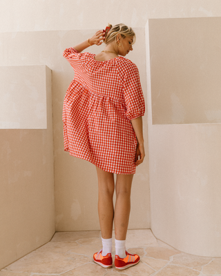 Florence Mini Dress | Red Gingham | PRE ORDER