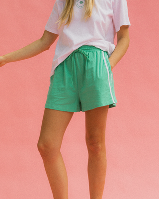 Essentials Shorts | Green & White