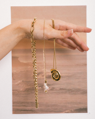 Sundial Necklace | Gold