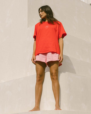 Essentials Shorts | Pink & Red