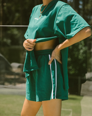 Essentials Shorts | Emerald/White