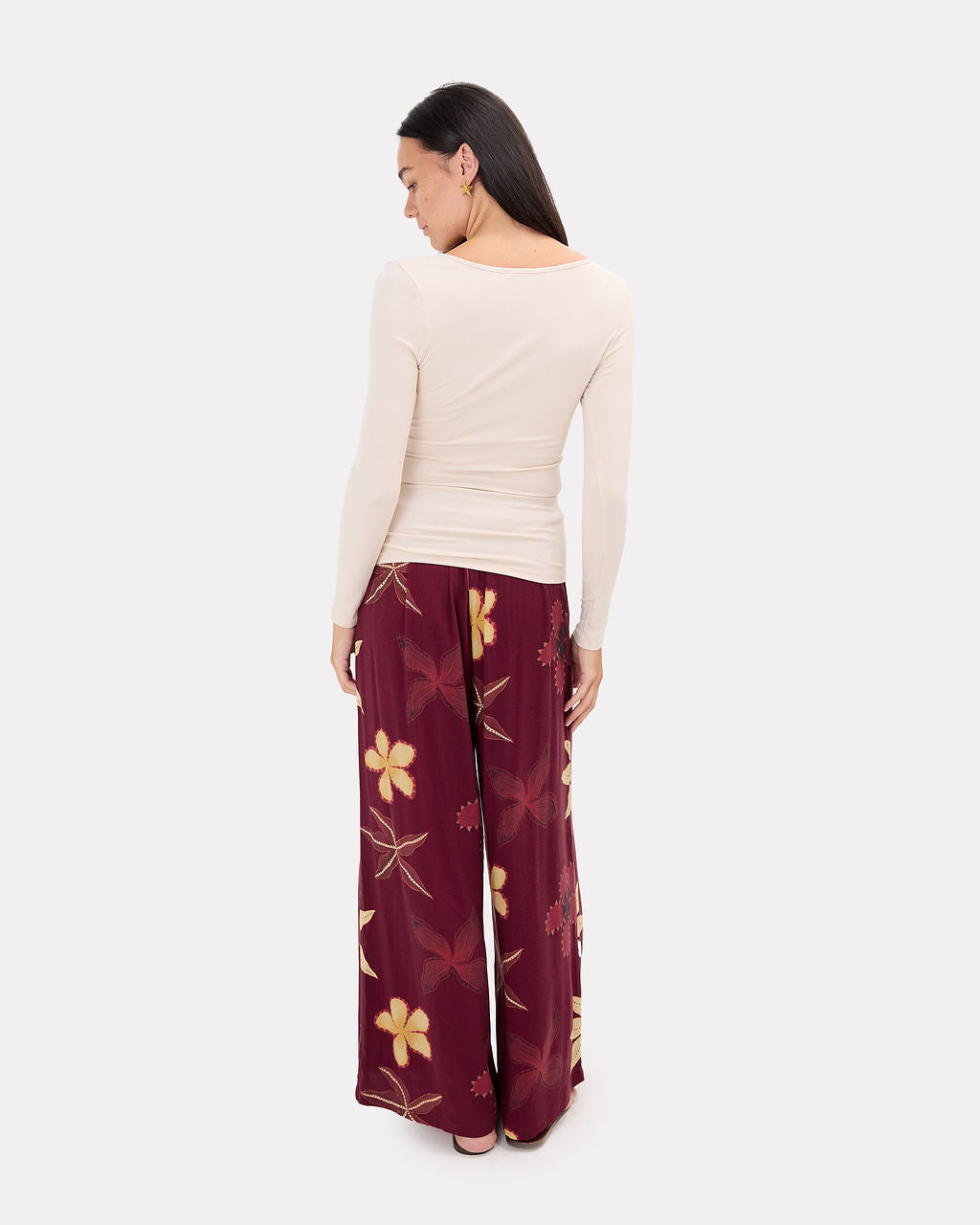 Dakota Top in Beige | Size Inclusive Maternity Wear | The Lullaby Club