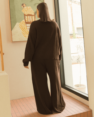 Kevina Knit Cardi | Chocolate