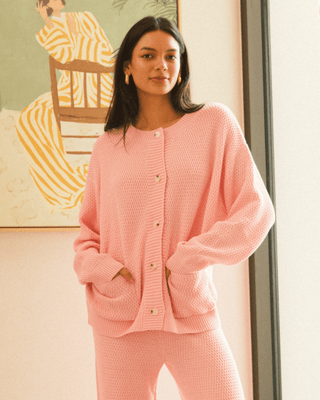 Kevina Knit Cardi | Pink