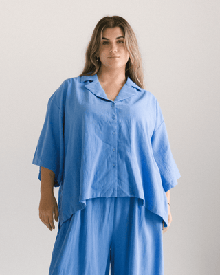 Lacey Shirt | Cobalt Blue