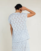 Poppy Lace Top in Blue - Lace Top in Size Inclusive Range - The Lullaby Club