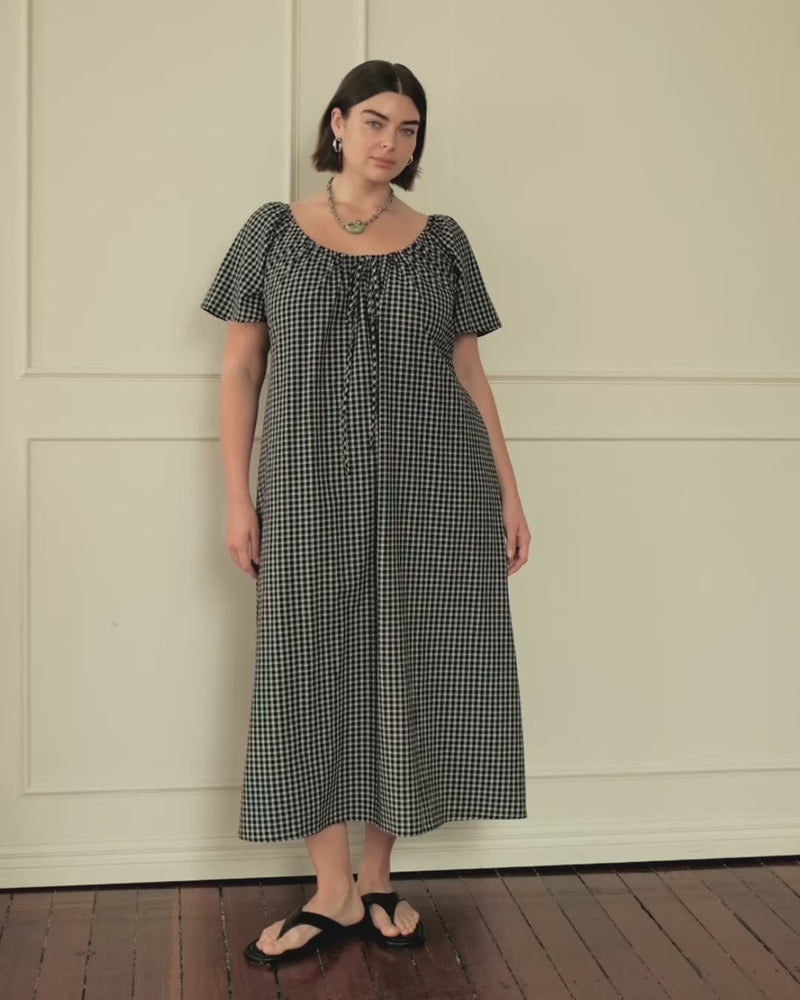 Kylie Maxi Dress | Midnight Gingham