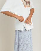 Slouchy Tee in Meadow Muse - Hidden Breastfeeding Zipper - The Lullaby Club