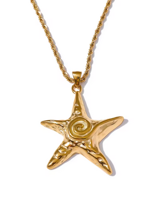 Starfish Necklace | Gold