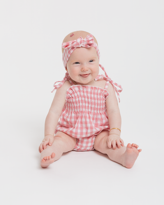 Charli Romper | Candy Gingham