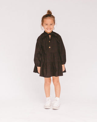 The Lullaby Club_Mini Avalon Smock Dress_Kids Long Sleeve Smock Dress