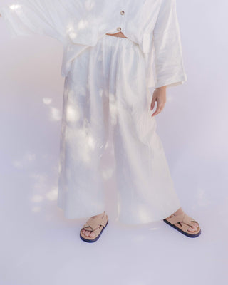 Women's Lounge Pants // White - The Lullaby Club