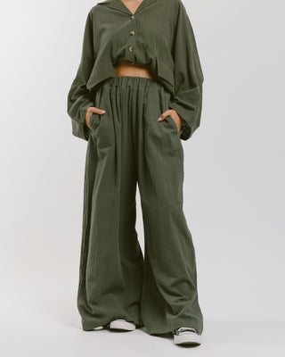 The Lullaby Club_Womens Lounge Pants_Cotton/linen lounge pants