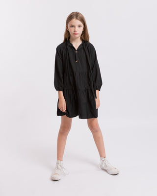 The Lullaby Club_Mini Avalon Smock Dress_Kids Long Sleeve Smock Dress