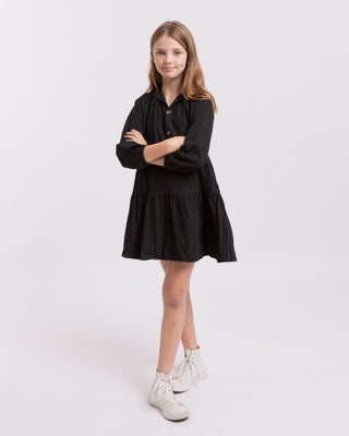 The Lullaby Club_Mini Avalon Smock Dress_Kids Long Sleeve Smock Dress