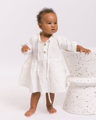 The Lullaby Club_Mini Avalon Smock Dress_Kids Long Sleeve Smock Dress