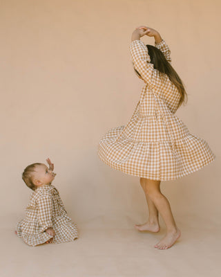 The Lullaby Club_Mini Avalon Smock Dress_Kids Long Sleeve Smock Dress